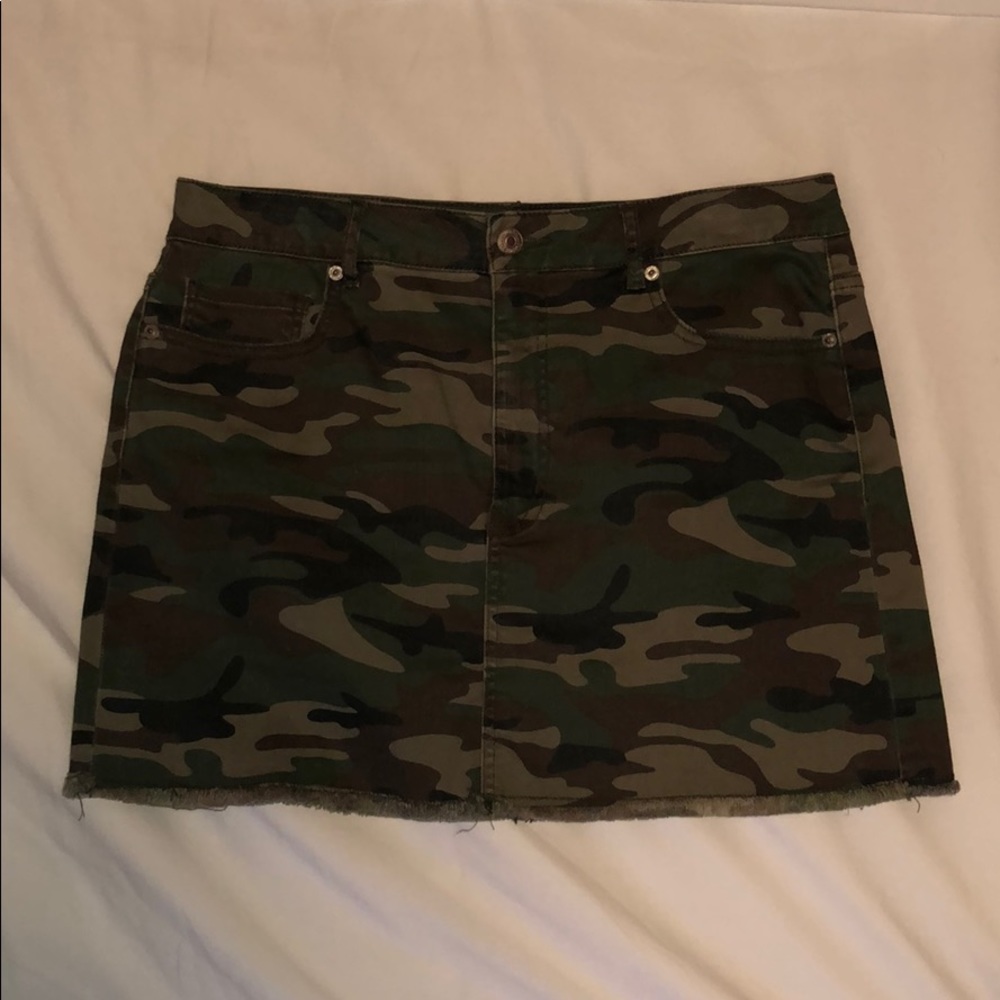 Camo Mini Skirt